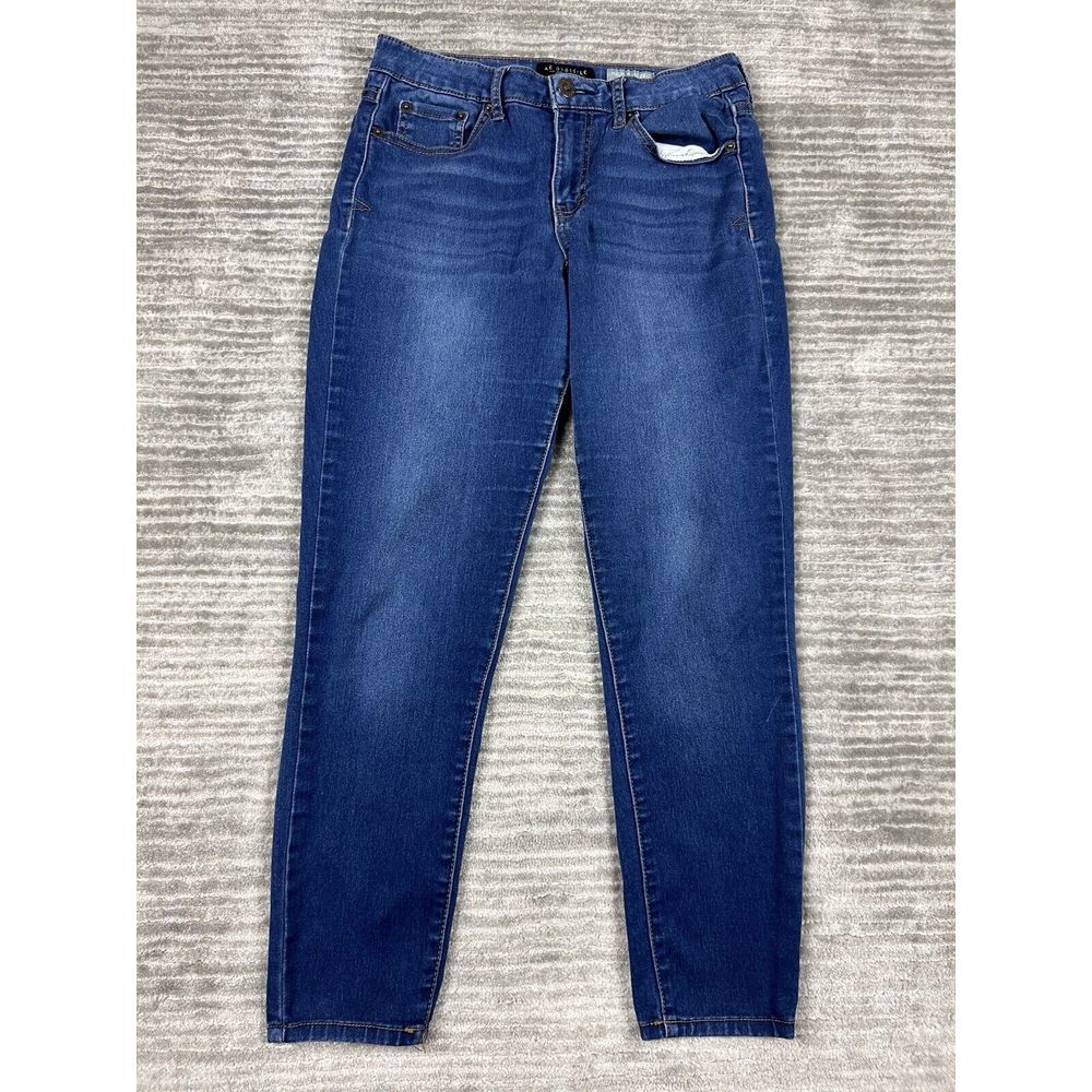 Aeropostale Jeans Womens 6 Short Blue Denim High Waisted Jeggings Casual